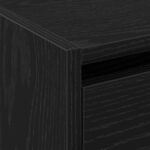 vidaXL Kabinet na topánky Čierna Dub 80x21x125,5 cm Zložené drevo – Obrázok 9