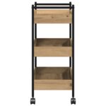 vidaXL Kuchynský vozík Artisan Oak 50x30x70 cm Kompozitné drevo – Obrázok 8