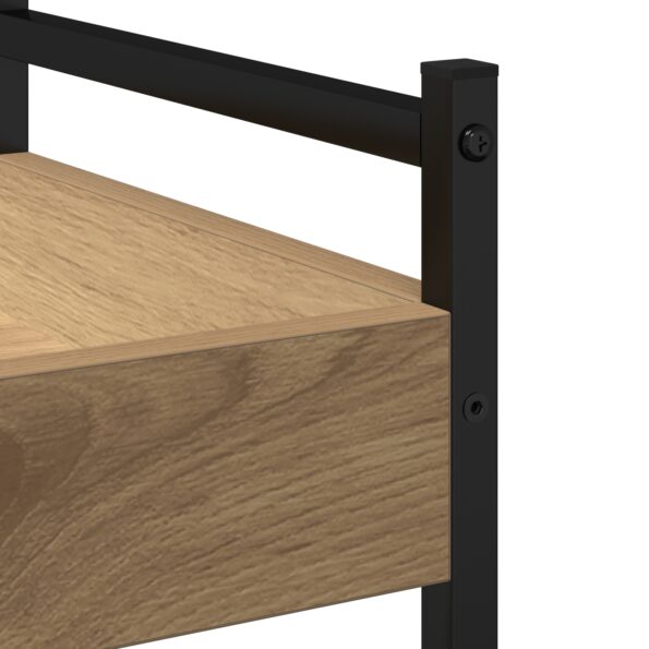 vidaXL Kuchynský vozík Artisan Oak 50x30x70 cm Kompozitné drevo – Obrázok 9