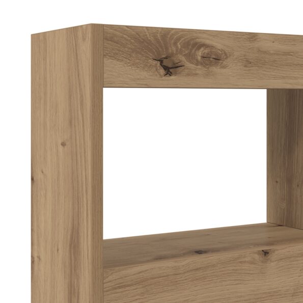 vidaXL Remeselné dubové čelo postele Remeselný dub Kompozitné drevo – Obrázok 9