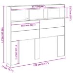 vidaXL čierna dubová čelní doska Čierna dubová Kompozitné drevo – Obrázok 11