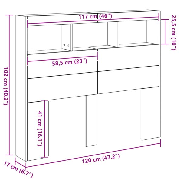 vidaXL čierna dubová čelní doska Čierna dubová Kompozitné drevo – Obrázok 11