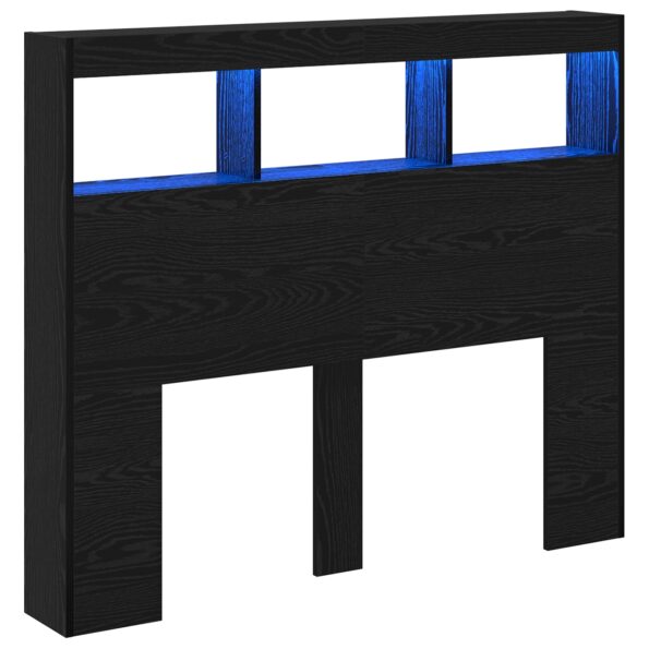 vidaXL čierna dubová čelní doska Čierna dubová Kompozitné drevo – Obrázok 2