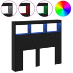 vidaXL čierna dubová čelní doska Čierna dubová Kompozitné drevo – Obrázok 4