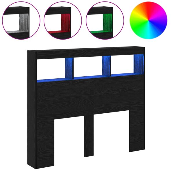 vidaXL čierna dubová čelní doska Čierna dubová Kompozitné drevo – Obrázok 4