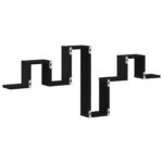 vidaXL Nástenná polica Čierny dub 104,5x10x43 cm Kompozitné drevo – Obrázok 5