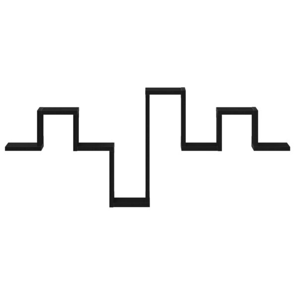 vidaXL Nástenná polica Čierny dub 104,5x10x43 cm Kompozitné drevo – Obrázok 6