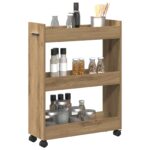 vidaXL Poschodová skriňa Artisan Oak 60x22x79 cm z inžinierskeho dreva – Obrázok 3
