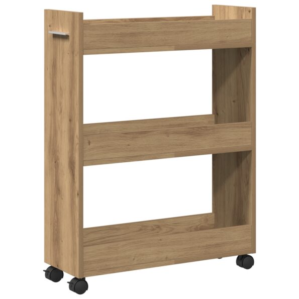 vidaXL Poschodová skriňa Artisan Oak 60x22x79 cm z inžinierskeho dreva – Obrázok 5