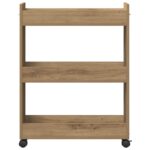vidaXL Poschodová skriňa Artisan Oak 60x22x79 cm z inžinierskeho dreva – Obrázok 6