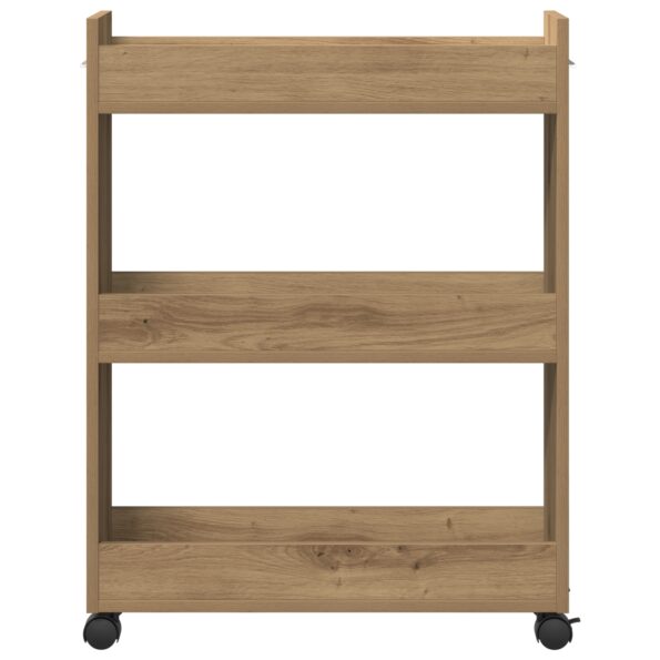 vidaXL Poschodová skriňa Artisan Oak 60x22x79 cm z inžinierskeho dreva – Obrázok 6
