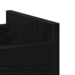 vidaXL Posuvný kabinet Čierny dub 60x22x79 cm Zložené drevo – Obrázok 9