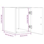 vidaXL Stenná skrinka Staré drevo 30x42.5x40 cm – Obrázok 10