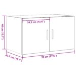 vidaXL Nástenná skrinka Čierny dub 70x42,5x40 cm Kompozitné drevo – Obrázok 11