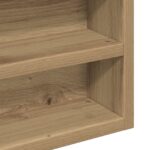 vidaXL Vitrína Kabinet Artisan Dub 100x8,5x75 cm Zložené drevo – Obrázok 9