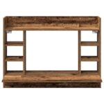 vidaXL Nástenný stôl Staré drevo 105x48x75 cm Kompozitné drevo – Obrázok 5