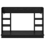 vidaXL Nástenný stôl čierny dub 105x48x75 cm Kompozitné drevo – Obrázok 5