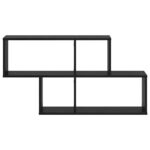 vidaXL Nástenná police Čierny dub 100x20x53 cm z MDF – Obrázok 5