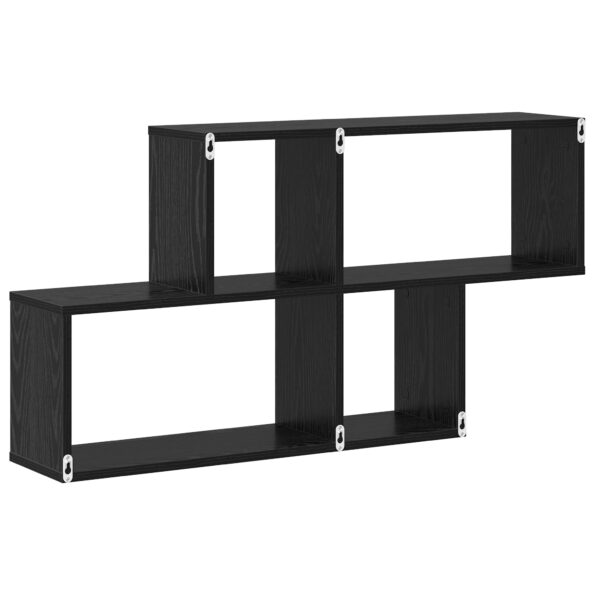 vidaXL Nástenná police Čierny dub 100x20x53 cm z MDF – Obrázok 7
