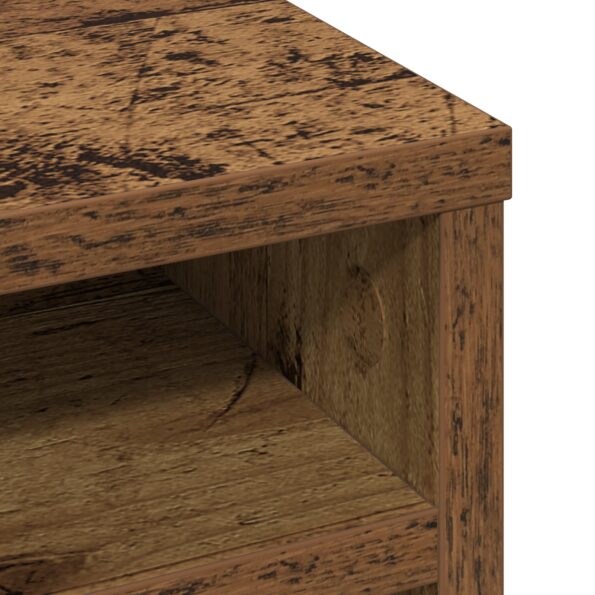 vidaXL Organizér na stôl Staré drevo 36x26x29,5 cm – Obrázok 8