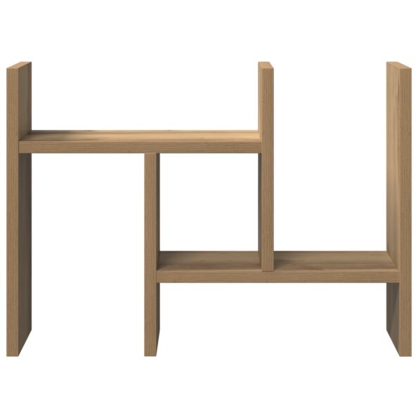 vidaXL Organizér na stôl Umelecká borovica 34.5x15.5x35.5 cm Drevo – Obrázok 5
