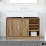 vidaXL Skrinka pod umývadlo Dub 90x29x55 cm Kompozitné drevo