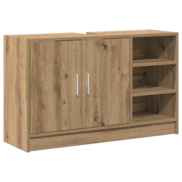 869210_2.jpg vidaXL Skrinka pod umývadlo Dub 90x29x55 cm Kompozitné drevo – Obrázok 2