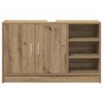 vidaXL Skrinka pod umývadlo Dub 90x29x55 cm Kompozitné drevo – Obrázok 6