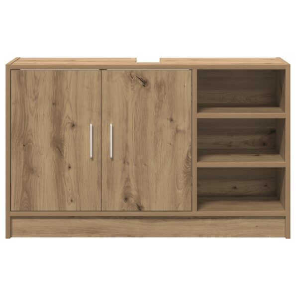 869210_6.jpg vidaXL Skrinka pod umývadlo Dub 90x29x55 cm Kompozitné drevo – Obrázok 6