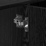 vidaXL Skrinka pod umývadlo Čierna dubová 90x29x55 cm Inžinierske drevo – Obrázok 11