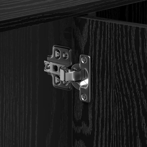 869211_11.jpg vidaXL Skrinka pod umývadlo Čierna dubová 90x29x55 cm Inžinierske drevo – Obrázok 11