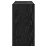 vidaXL Skrinka pod umývadlo Čierna dubová 90x29x55 cm Inžinierske drevo – Obrázok 7