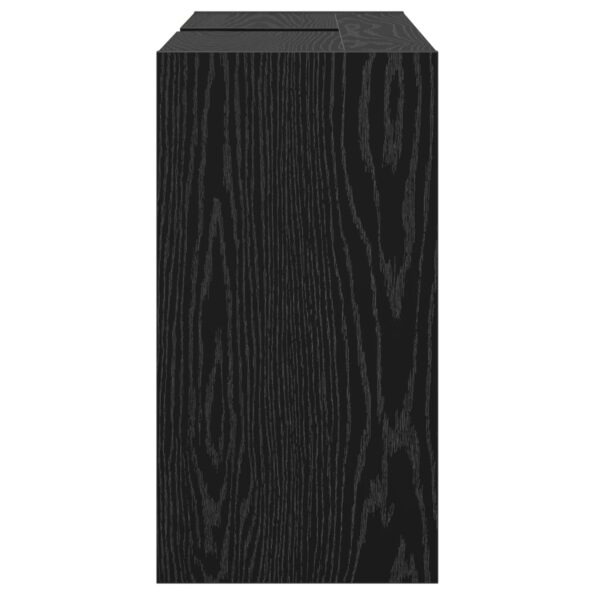 869211_7.jpg vidaXL Skrinka pod umývadlo Čierna dubová 90x29x55 cm Inžinierske drevo – Obrázok 7