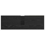 vidaXL Skrinka pod umývadlo Čierna dubová 90x29x55 cm Inžinierske drevo – Obrázok 9