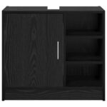 vidaXL Skriňa na umývadlo Čierny dub 63x29x55 cm Inžinierske drevo – Obrázok 6