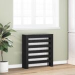 vidaXL Kryt na radiátor Čierny dub 78x20x82 cm Inžinierske drevo – Obrázok 3