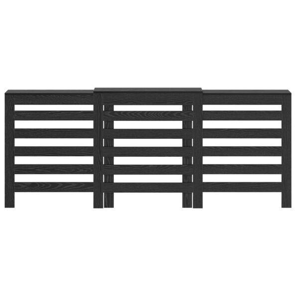 vidaXL Kryt radiátora z čierneho duba Čierny dub Masívne dubové drevo – Obrázok 4