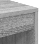 vidaXL Počítačový stôl Sivý sonoma MDF 100 x 40 x 76 cm Jednoduchý – Obrázok 7