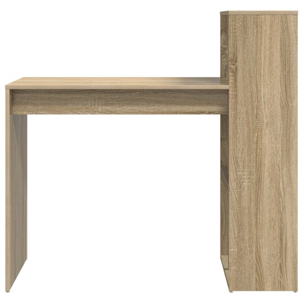 vidaXL Počítačový stôl Sonoma dub Inžinierske drevo Stredný – Obrázok 4