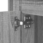 vidaXL Nočný stolík s LED svetlami Šedý Sonoma 44x34,5x45 cm – Obrázok 11