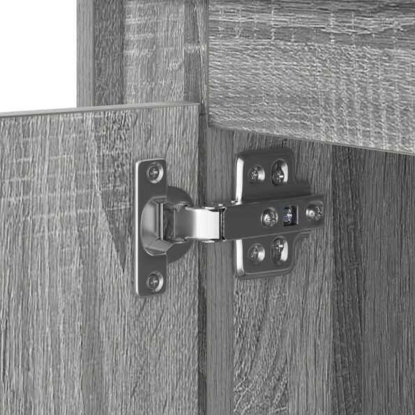 vidaXL Nočný stolík s LED svetlami Šedý Sonoma 44x34,5x45 cm – Obrázok 11