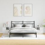 vidaXL Nočné stolíky s LED 2 ks Biela 50x34,5x50 cm – Obrázok 5