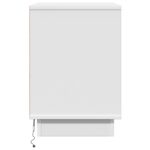 vidaXL Nočné stolíky s LED 2 ks Biela 50x34,5x50 cm – Obrázok 9