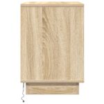 vidaXL Nočný stolík s LED osvetlením Sonoma dub 50x34,5x50 cm – Obrázok 7