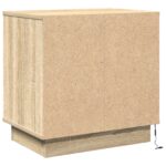 vidaXL Nočný stolík s LED osvetlením Sonoma dub 50x34,5x50 cm – Obrázok 8