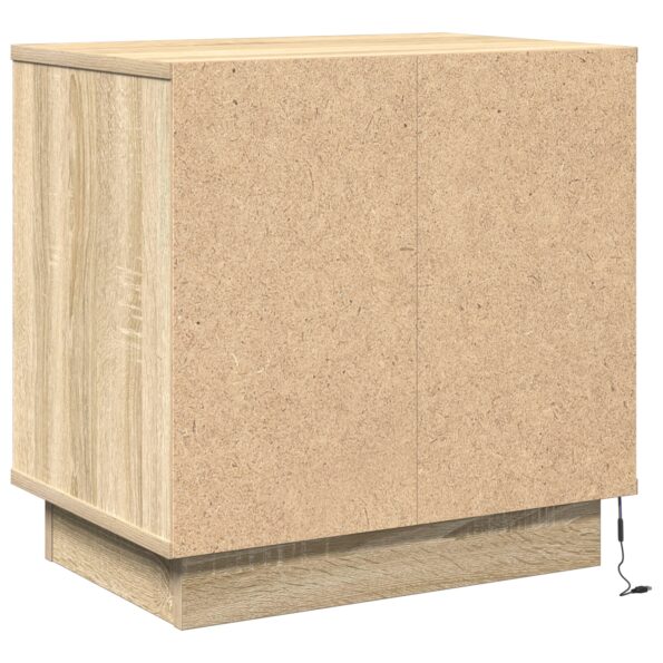 869582_8.jpg vidaXL Nočný stolík s LED osvetlením Sonoma dub 50x34,5x50 cm – Obrázok 8