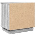 vidaXL Nočný stolík s LED Sivá Sonoma 50x34,5x50 cm – Obrázok 5