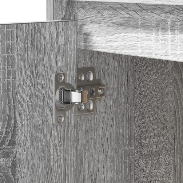 vidaXL Nočný stolík s LED Sivá Sonoma 50x34,5x50 cm – Obrázok 8