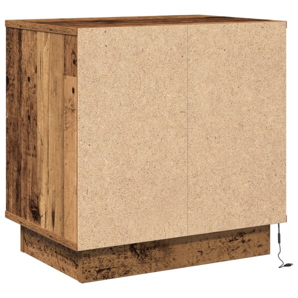 869590_9.jpg vidaXL Nočné stolíky s LED svetlami 2 ks Staré drevo 50x34,5x50 cm – Obrázok 9