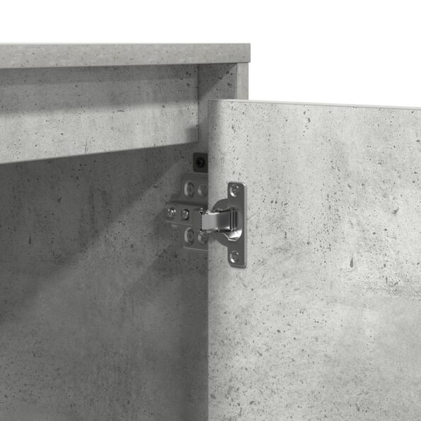 vidaXL Nočný stolík s LED svetlami Beton Sivý 39x34.5x50 cm – Obrázok 11